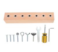 ifundom Montessori Busy Board Educational Screw Toy for Toddlers Hand Eye Coordination and Fine Motor Skills Development Activity Board for Preschool Learning