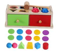 ifundom Montessori Shape Sorting Box Wooden Color Shape Matching for Educational Activity Cube for Cognitive Development for Home