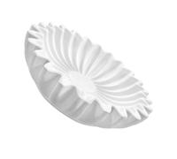 ifundom Multipurpose Storage Bowl Fruit Bowl Resin Decorative Design Delicate Shape Multi-Functional Storage Space Inside White for Living Rooms Random Style