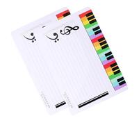 ifundom Music Dry Erase Board and Whiteboard for Classroom 2Pcs Pack, Writable Music Staff Whiteboard with Erasable Surface, Portable Teaching Practice Board for Home and School Use