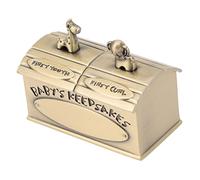 ifundom My First Tooth Box for Baby Teeth and Lanugo with Lovely Animals Patterns Practical Metal Keepsake Box to Collect for Baptism and New Year Gifts