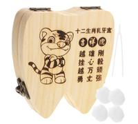 ifundom My First Tooth Box Kids Tooth Holder Keepsake Box Smooth Surface Portable Souvenir Storage for Boys and Girls