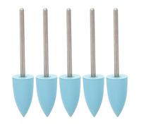 ifundom Nail Drill Bits Set for Acrylic Nails 600 Grit Fine Polishing 5pcs with Silicone and Stainless Steel Material for Home