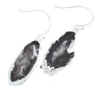 ifundom Natural Agate Dangle Earrings Unique Irregular Crystal Design Elegant Ear Drops for Women Stylish Ear Accessories for Concerts Exhibitions and Daily Wear