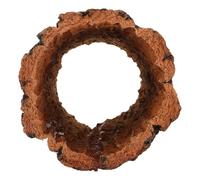ifundom Natural Hollow Tree Trunk Reptile Hideout for Geckos and Corn Snakes, Sturdy Wood Bark Shelter with Multi-species Compatibility, Rainforest Terrarium Decor and Moist Hide