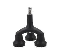 ifundom Non-slip Cane Foot Pad Tripod Walking Cane Tips Plastic Black Universal Compatibility for Walking Stick Elderly Aid for Indoor and Rough Outdoor Paths