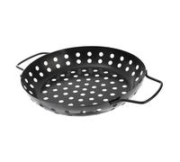 ifundom Non-Stick Portable Outdoor Grilling Plate with Large Holes Round Barbecue Tray for Home and Professional Use for Sharing Food and Quick Baking