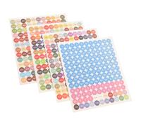 ifundom Number Painting Number Stickers Round Colorful Coding Labels Adhesive DIY Sticky Marking Decals for Cross Stitch Organization and Storage