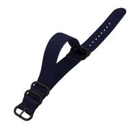 ifundom Nylon Canvas Watch Strap with Strong Durability and Ergonomic Shape, Adjustable 22mm Blue Replacement Band Suitable for Smart Watches and Everyday Wear