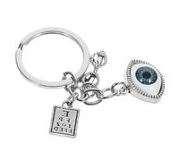 ifundom Ophthalmologist Keychain Assistant, Eye Doctor Key Ring for Optometry Graduation, Bag Pendant Decoration, Optician Gift for Eye Exam Professionals