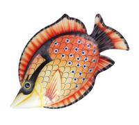 ifundom Orange Iron Fish Wall Decor Creative Cartoon Hanging Art