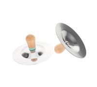 ifundom Orff Cymbals Finger Cymbals for Belly Dancing Percussion Instrument Handle for Boys and Girls Musical Instrument Musical Toys