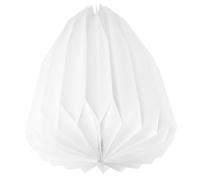 ifundom Origami Paper Lamp Shade Ceiling Light Shade White Round Paper Lantern Lampshade with Iron Frame Simple Rustic Modern Design for Hotels and Homes, Creating Comfortable Natural