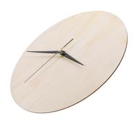 ifundom Paintable Wooden Clock Dial 9.8 Inch Round Unfinished Wood Blank Face for DIY Clock Making and Painting Art Supplies, Beige Minimalist Style Suitable for Home Decor Projects