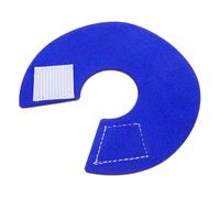 ifundom Parrot Anti-bite Collar Blue Microfiber Leather Protective Neck Cover for Birds Easy to Wear Anti-pecking Design for Injury and Wound Healing