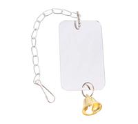 ifundom Parrot Cage Hanging Bird Mirror Toy 6x10cm Bell for Parakeets and Small Birds Cage Decor