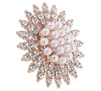 ifundom Pearl Brooch Pin Scarf Buckle Decorative Chest Pin for Shawls and Cardigans Autumn Winter Elegant Accessory for Women’S Seasonal Outfits