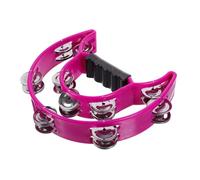 ifundom Percussion Handbell Handle Tambourine for Wedding and Party Develop Hand and Brain Skills