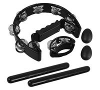 ifundom Percussion Instrument Hand Bells for Adults and Including Foot Bell Tambourine Instrument and Rhythm Tambourine for Music Practice for Dance Performances and Party Celebrations