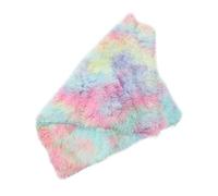 ifundom Pet Blanket Double Layer Warm Plush Dog Cushion Mat Medium Rainbow Pink Comfortable Rest Pad for Small to Large Dogs and Cats