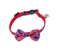 ifundom Pet Bow Tie Collar for Dogs and Cats American Flag Design Skin Friendly Material Holiday Accessory for Independence Day and Christmas Parties