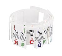 ifundom Piano Keyboard Note Labels Removable Non-stick Practice Strips for Keys Easy Installation and Removal for Beginners Learning Music Notation and Score Recognition