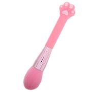 ifundom Pink Cat Paw with Plastic and Nylon Material Makeup Brush and Travel for Face Makeup Multifunctional Loose Powder Brush and Resistant to Shedding for Women