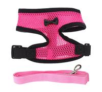 ifundom Pink Nylon Chicken Harness with Leash for Even Pressure Distribution and Prevents Pulling, Lightweight Less Than 2.5lbs, Creative Design Suitable for Christmas and Halloween