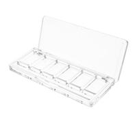 ifundom Plastic Eyeshadow Palette and Versatile Use with Six Compartments, Portable Convenience and Easy DIY Cosmetic Application for On-the-go Makeup Bag Storage