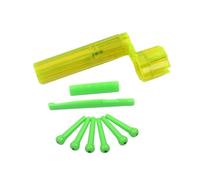 ifundom Plastic Guitar Nut and Saddle Kit for Better Sound Performance and Quick String Change with Green String Winder Easy to Cut Bridge Parts for Acoustic Guitar