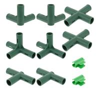 ifundom Plastic Three-Way Connector for Greenhouse Frame Easy Installation and Sturdy Material, for Gardening and Agricultural Use as Greenhouse Accessories