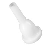 ifundom Plastic Tuba Mouthpiece with Key the Side, White Musical Mouthpiece for Tuba Accessories, Sound and Wider Range of Tones, Suitable for Musical Performances