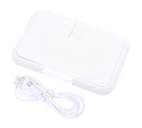 ifundom Portable Baby Wipes Warmer Easy to Use When Going Abs Material with Constant Temperature Heating Compact White Design Suitable for Baby Wet Tissue for On-the-go