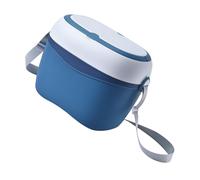 ifundom Portable Bottle Case with Dustproof Cover Large Capacity Nursing Bottle Organizer Made of PP Material Adjustable Shoulder Strap for Easy Carrying Supplies Storage Box in Blue