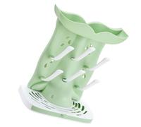 ifundom Portable Bottle Drying Rack with Multifunctional Design and Quick-drying Plastic Construction, Sleek Light Green Draining Holder for Kitchen Bottle Storage