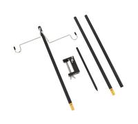 ifundom Portable Camping Light Pole with Adjustable Height Folding Aluminum Alloy Lantern Stand with Double Hook Lightweight Tent Lantern Hanger for Outdoor Camping Hiking and Travel
