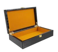 ifundom Portable Cigar Case with Handle PU Storage Box for Travel and Home Retro Design for Cigars and Jewelry Practical Protective Humidor Alternative