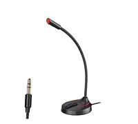 ifundom Portable Conference Microphone Stand round Base for Desktop Use during Online Broadcasts and Meetings Includes Microphone Bracket for Stability