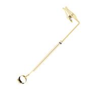 ifundom Portable Flute Lyre Sheet Music Holder Durable Flip Folder for Marching Band Secure Clip Design for Flute Players Convenient and Multi-instrument Compatible Gold