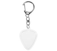 ifundom Portable Guitar Pick Storage Box with Heart Shaped Keychain, Guitar Pick Holder Keychain Clear Standard Plectrum Holder for Secure Damage Resistant and Easy Access for Music Enthusiasts
