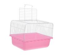 ifundom Portable Lightweight Bird Travel Cage for Lovebirds Parakeets Small Animals Easy Clean Plastic Carrier with Transparent Window for Travel Home Use