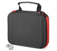 ifundom Portable Mesh Organizer Compartment Table Bag with Dual Dice Pocket, Synthetic Fiber Dice Holder Case Storage for Miniatures and Tokens Game and Local Event
