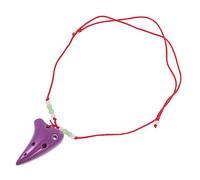 ifundom Portable Mini Ocarina Musical Instrument for Beginners with Six Holes Made of Sturdy Dolomite Material, Includes Lanyard, Easy to Learn for Music Practice Random Color
