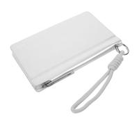 ifundom Portable Mini Pocket Notebook with Pen, Small PU Leather Memo Book 5.8 x3.5 Travel Notepad for Students and Office Use, Silver Hardcover Lined Journal