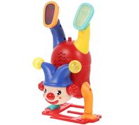 ifundom Portable Music Clown Shaped Plastic Plaything Funny Interactive Light-up Electric Circus for Boys Safe S Entertainment
