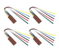 ifundom Portable Polyester Ribbon Bookmarks 4Pcs with Faux Leather for Bible and Reading, Wear-Resistant Colourful Page Markers for Study and Home Use