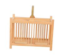 ifundom Portable Wooden Cricket Cage for Small Pets with Handle Hardwearing Nesting Habitat Container for Indoor Outdoor Use Easy cleaning Carrier for Hamsters and Crickets