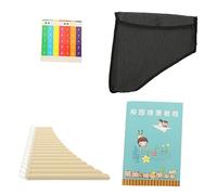 ifundom Professional 18-pipe c Key Pan Flute Musical Instrument for Beginners Portable Cream White Panpipe Suitable for Learning and Practice