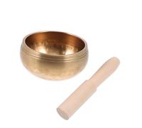 ifundom Professional Buddhist Sound Bowl for Meditation Handcrafted Simple Singing Bowl Gasket Music Therapy for Yoga Practice