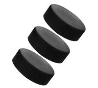 ifundom Professional Ice Hockey Training Puck Set 3Pcs Black Rubber for Indoor Gym and Outdoor Practice